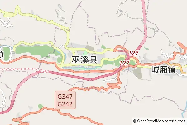 Karte Wuxi County