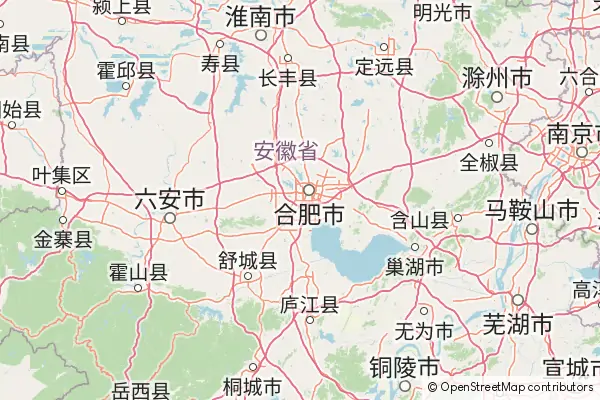 Karte: Hefei • © OpenStreetMap contributors Karte Hefei