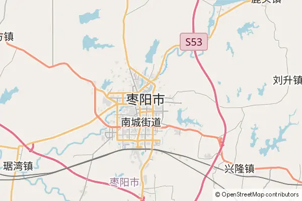 Karte Zaoyang