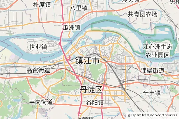 Karte Zhenjiang