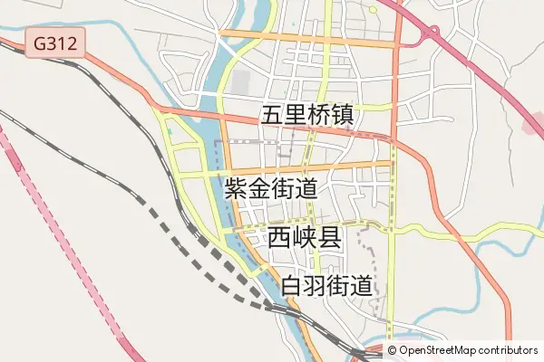 Karte Xixia County