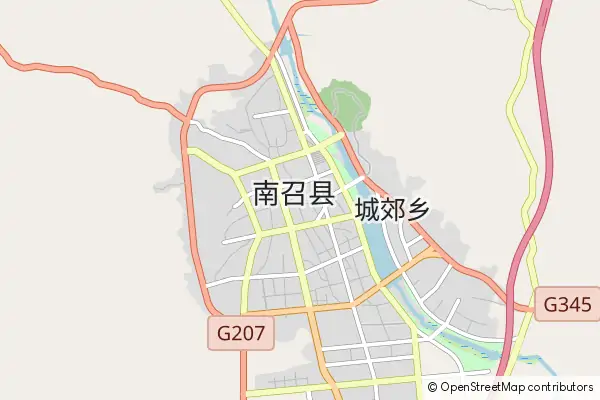 Karte Nanzhao County