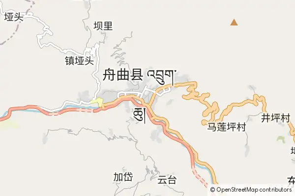 Karte Zhouqu County