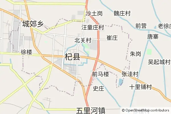 Karte Qi (Kaifeng) County