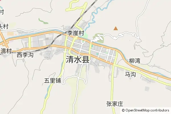 Karte Qingshui County