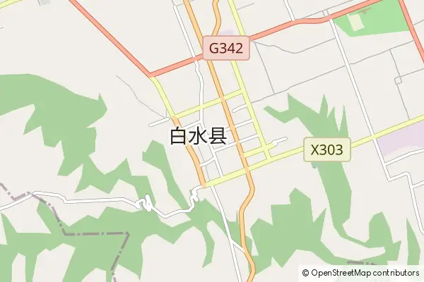 Karte Baishui County