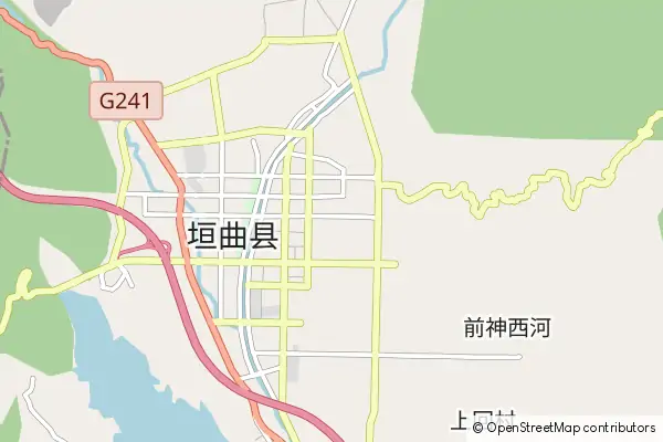 Karte Yuanqu County