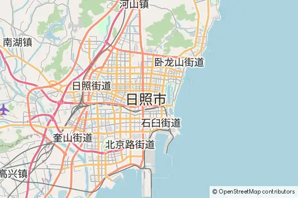 Karte Rizhao