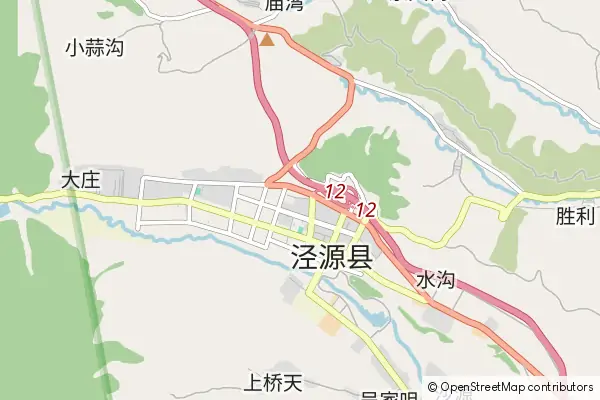 Karte Jingyuan County