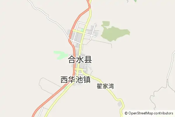 Karte Heshui County