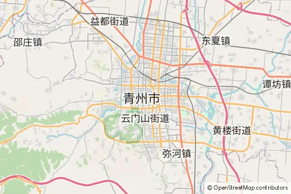 Karte Qingzhou