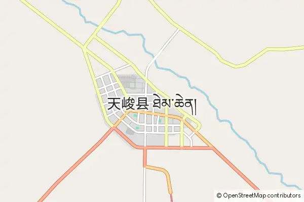 Karte Tianjun County