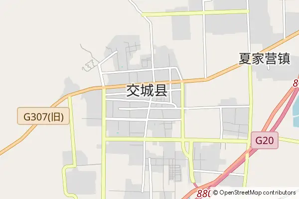 Karte Jiaocheng County