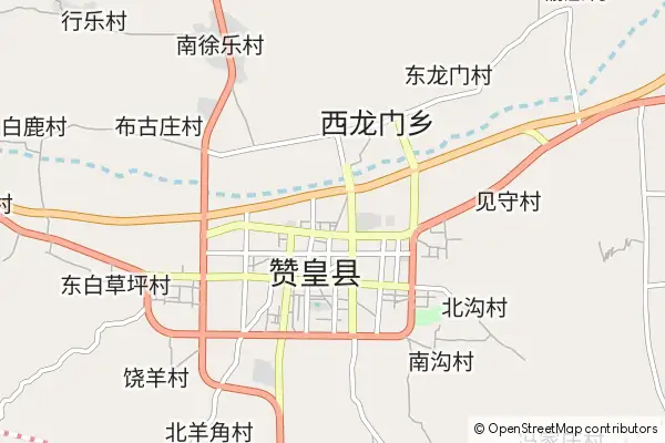 Karte Zanhuang County