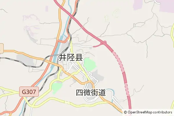 Karte Jingxing County