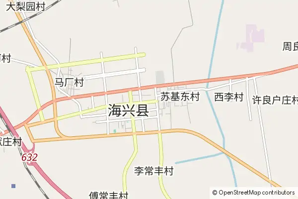 Karte Haixing County