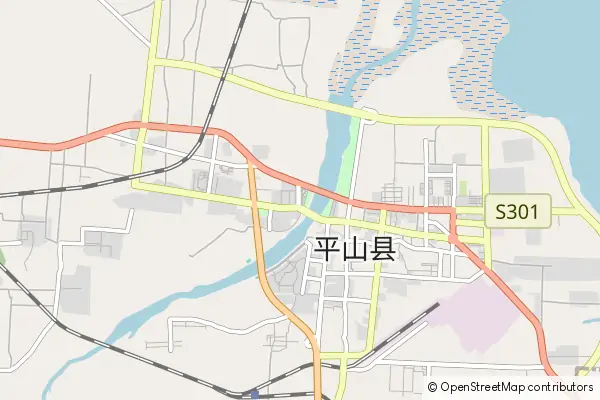 Karte Pingshan County