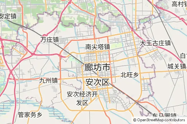 Karte Langfang