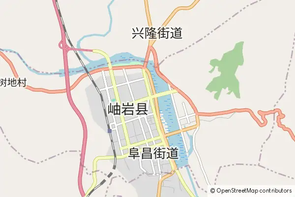 Karte Xiuyan County