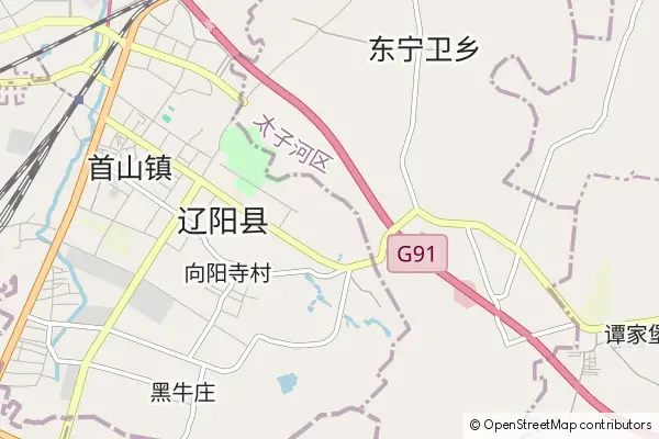 Karte Liaoyang County