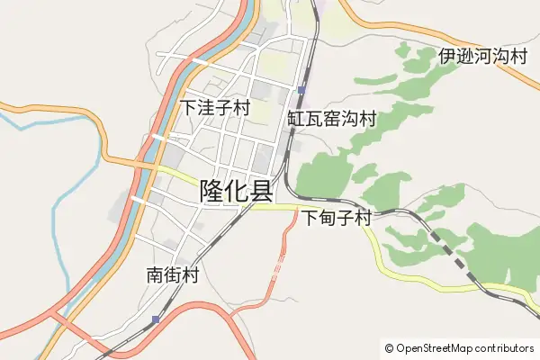 Karte Longhua County