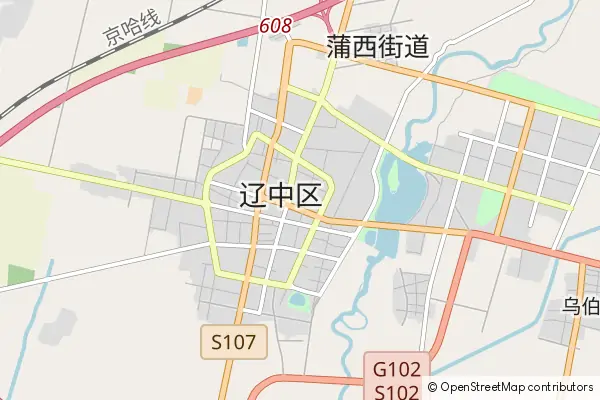 Karte Liaozhong County