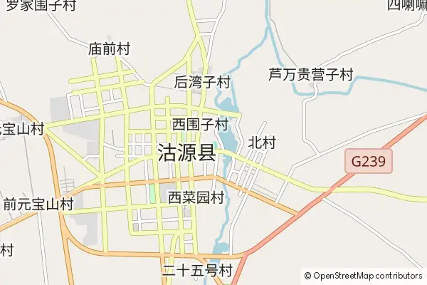 Karte Guyuan County