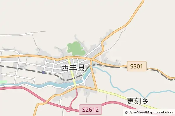 Karte Xifeng County