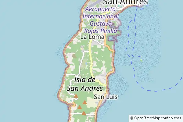 Karte San Andrés