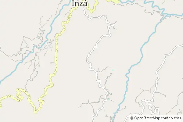 Karte Inzá