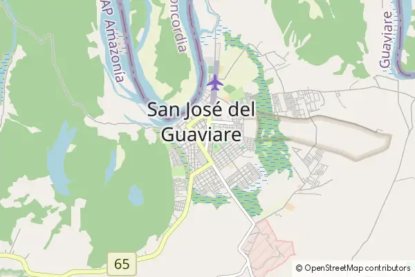 Karte San José del Guaviare