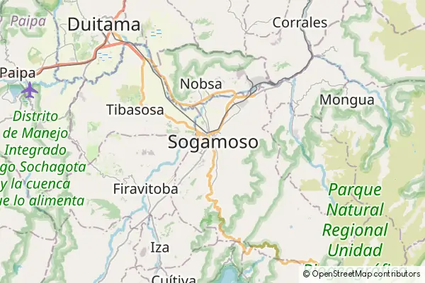 Karte Sogamoso