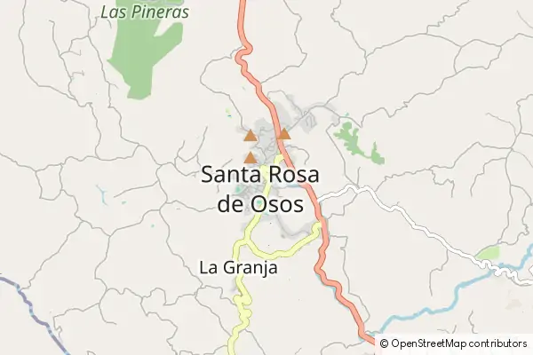 Karte Santa Rosa de Osos