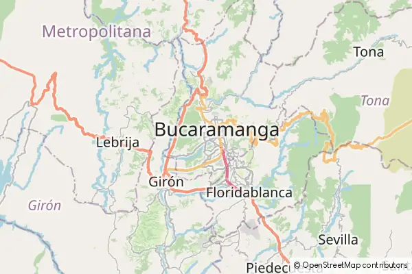 Karte Bucaramanga