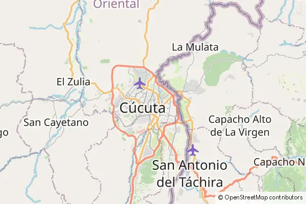 Karte Cúcuta
