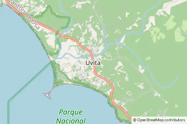 Karte Uvita