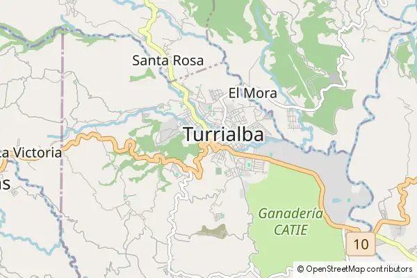 Karte Turrialba