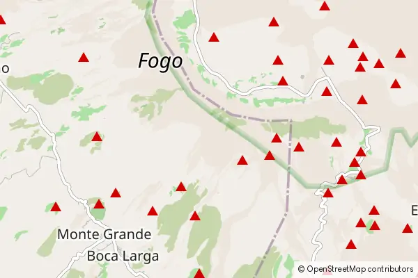 Karte Cha das Caldeiras