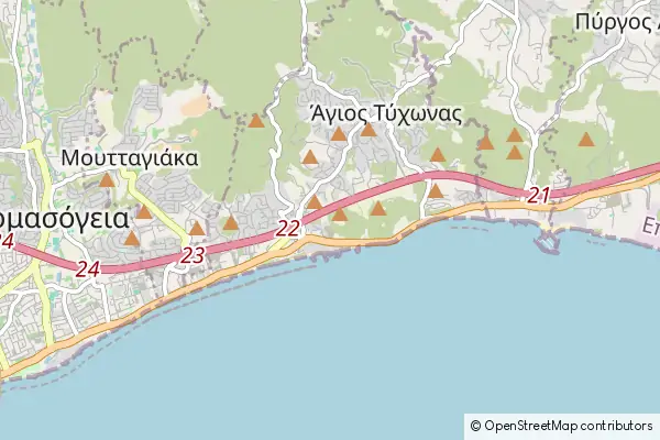 Karte Ágios Týchon