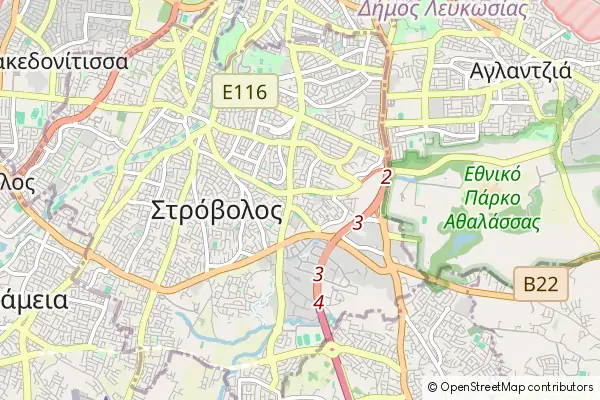 Karte: Strovolos • © OpenStreetMap contributors Karte Strovolos