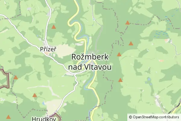 Karte Rožmberk nad Vltavou