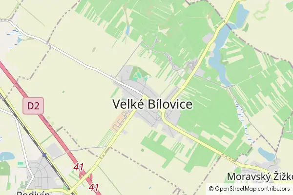 Karte Velké Bílovice