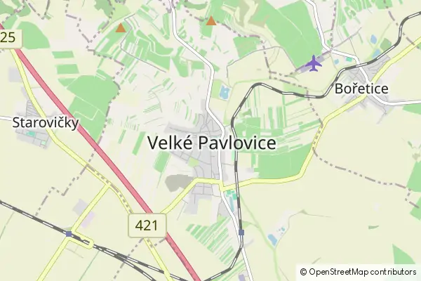 Karte Velké Pavlovice