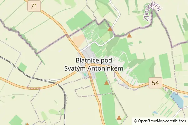Karte Blatnice pod Svatym Antoninkem