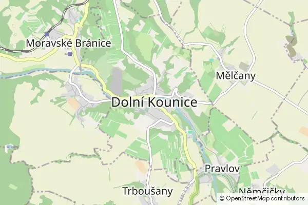 Karte Dolní Kounice