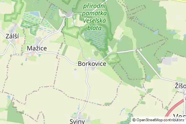 Karte Borkovice