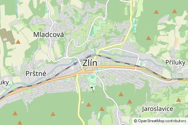 Karte Zlín