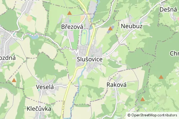 Karte Slušovice