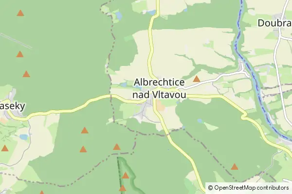 Karte Albrechtice nad Vltavou