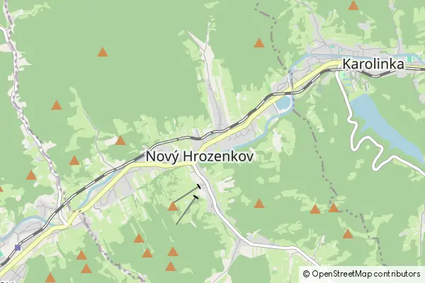 Karte Nový Hrozenkov